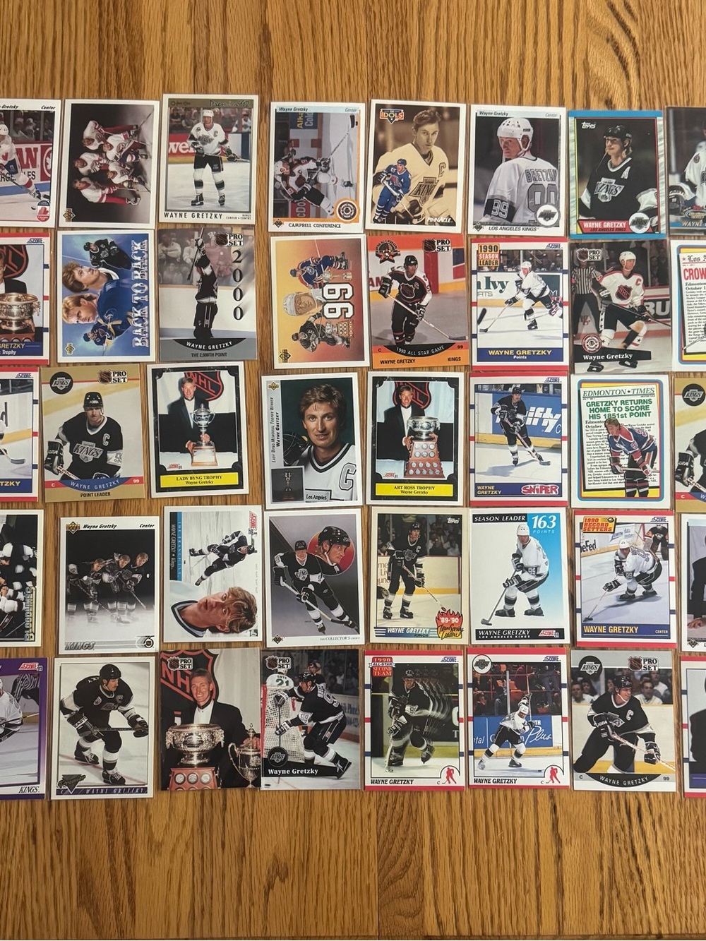 NHL Hockey Trading Cards - Wayne Gretzky Lot
